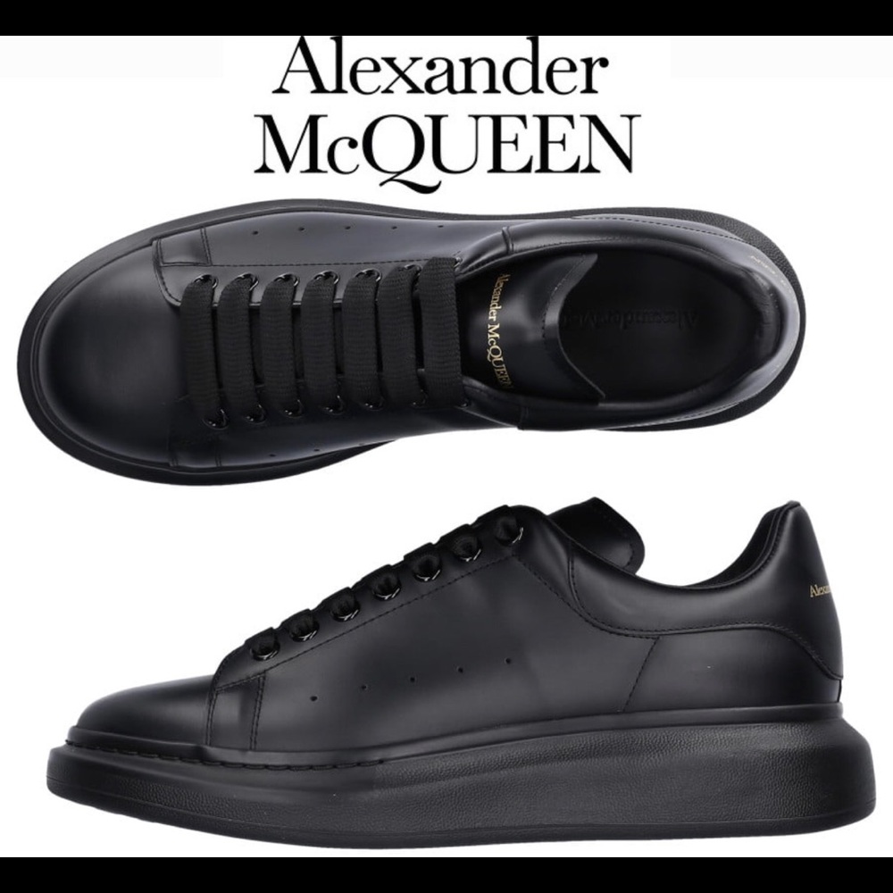 ALEXANDER MCQUEEN Black Oversized Sneakers rare